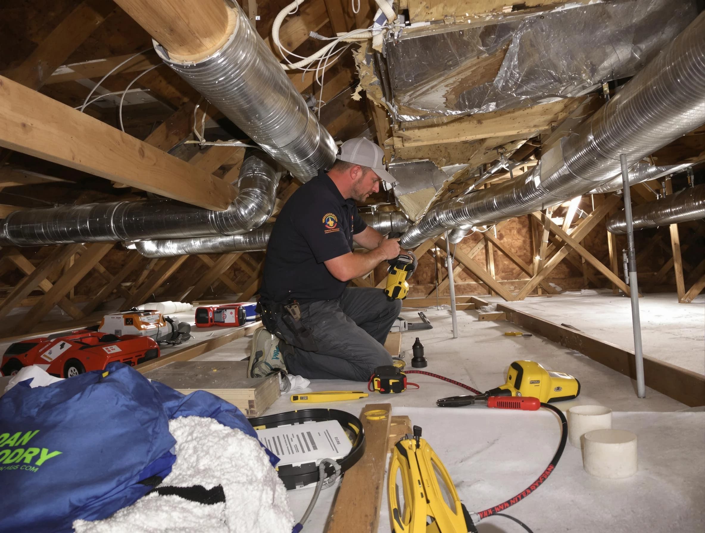 Professional air duct repair by Cranberry Air Duct Cleaning in Cranberry
