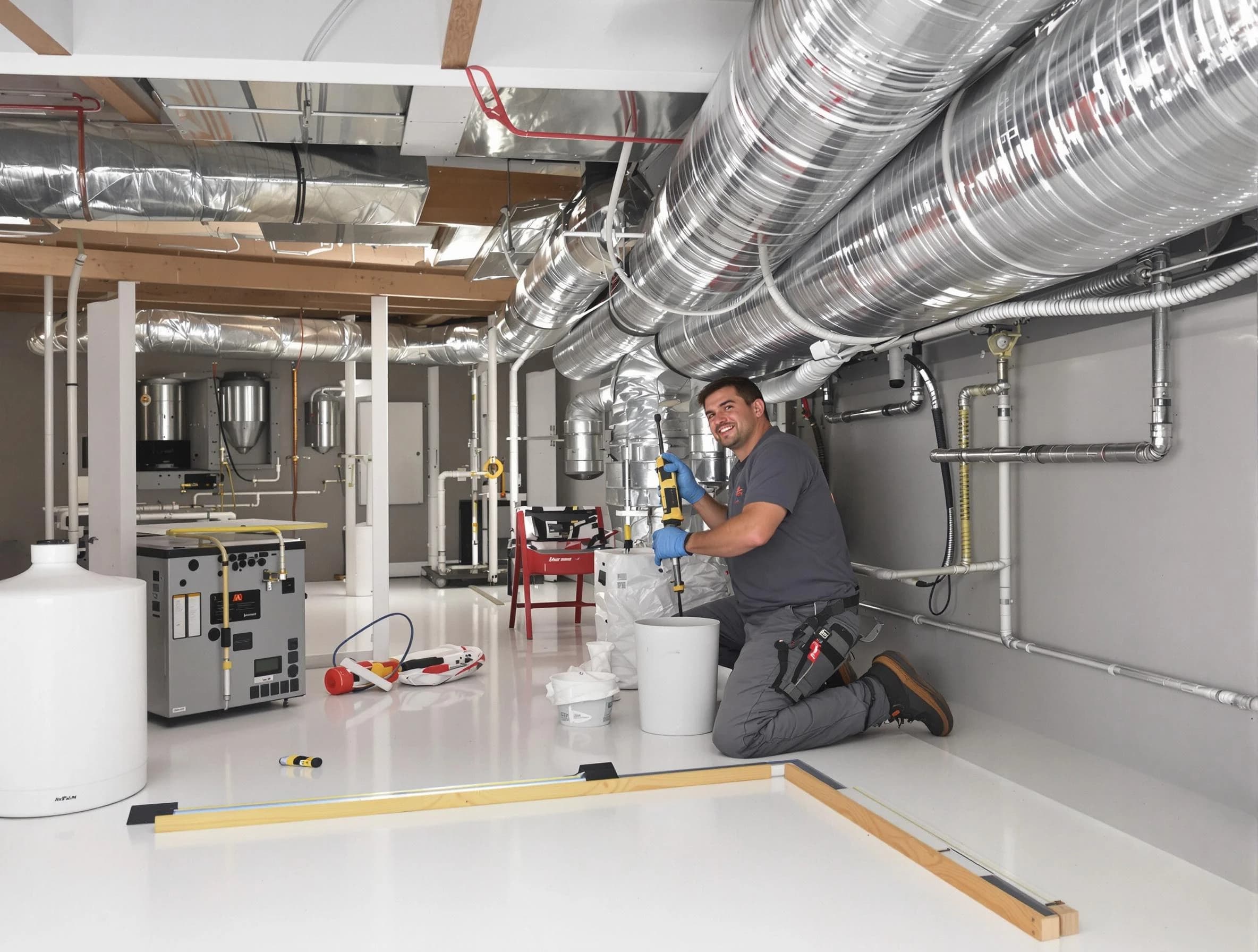 Professional duct sealing service by Cranberry Air Duct Cleaning in Cranberry