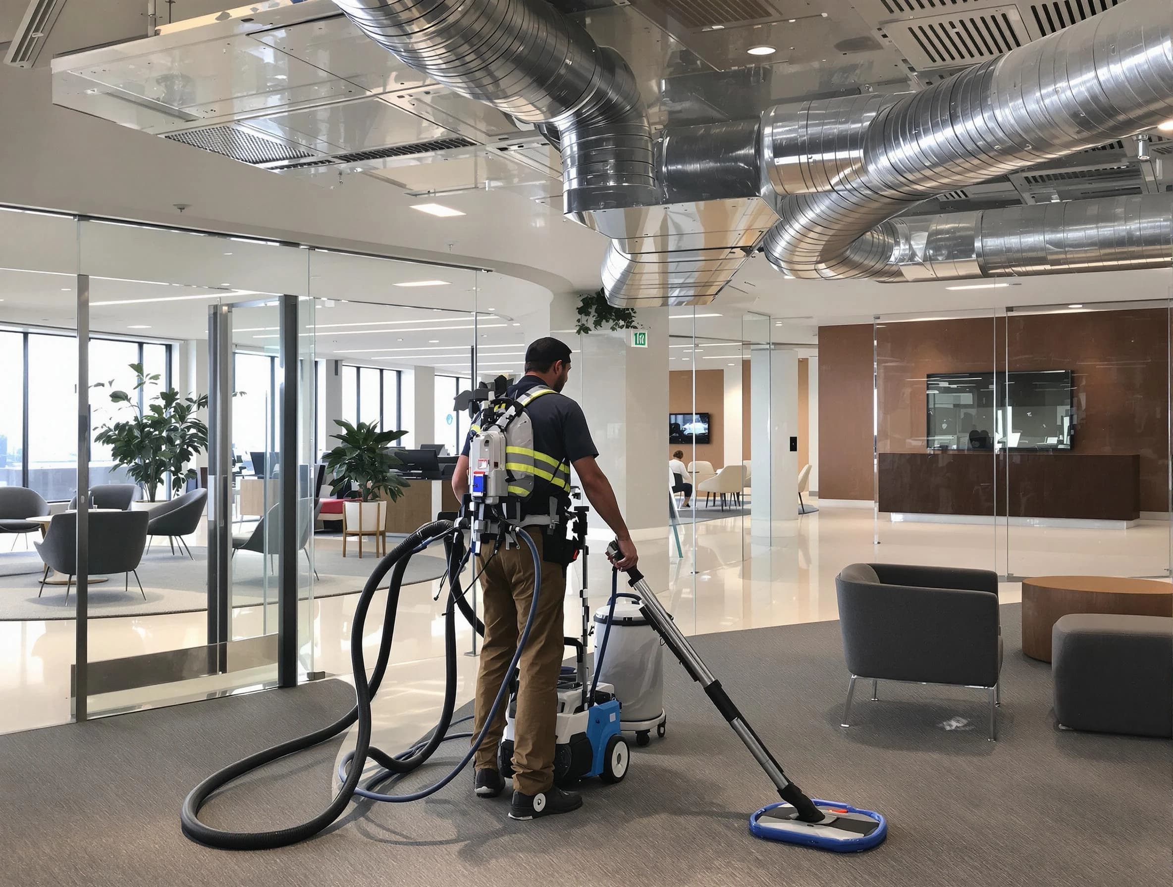 Commercial duct cleaning service by Cranberry Air Duct Cleaning in Cranberry