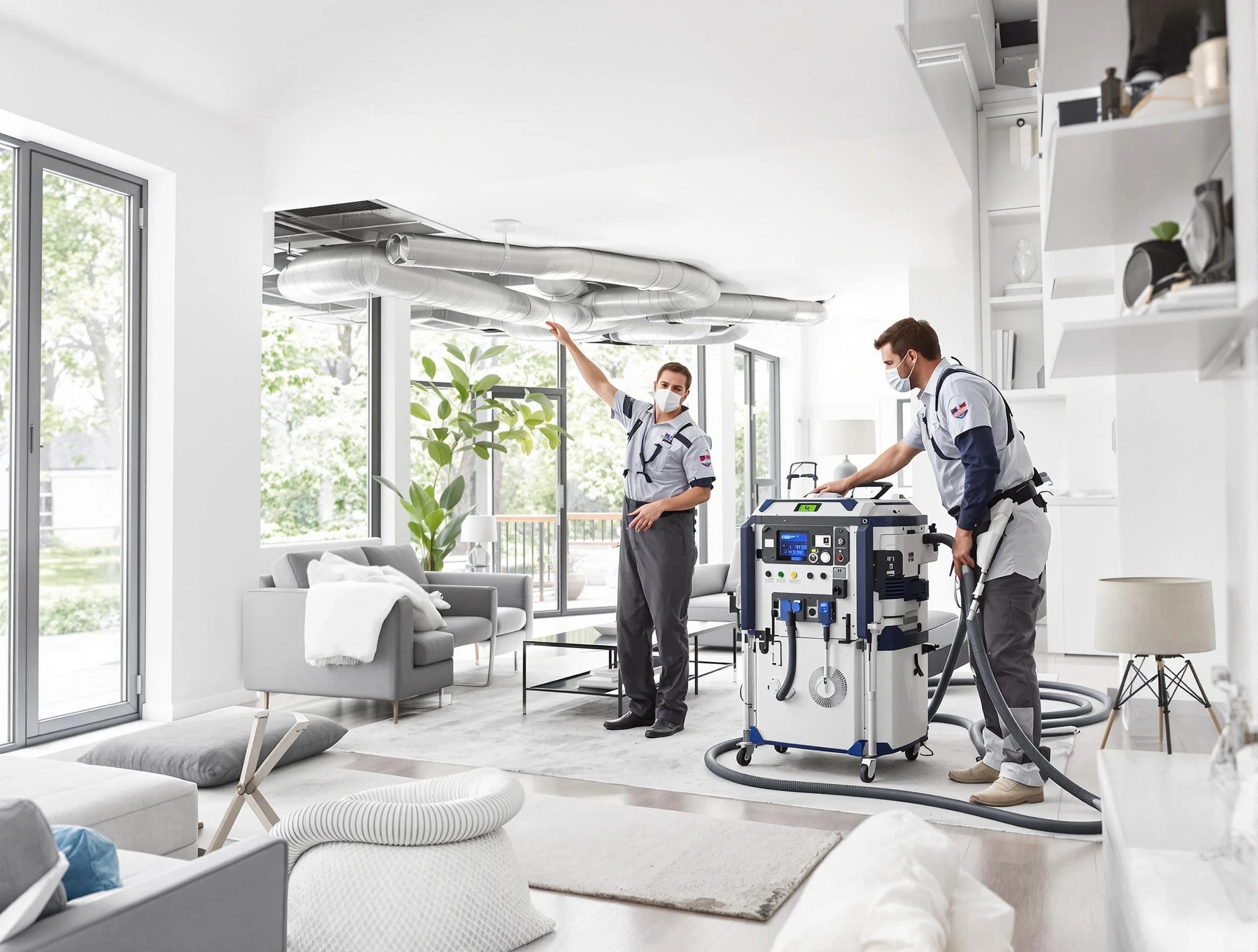 Cranberry Air Duct Cleaning professional conducting pure air duct cleaning with state-of-the-art equipment in Cranberry